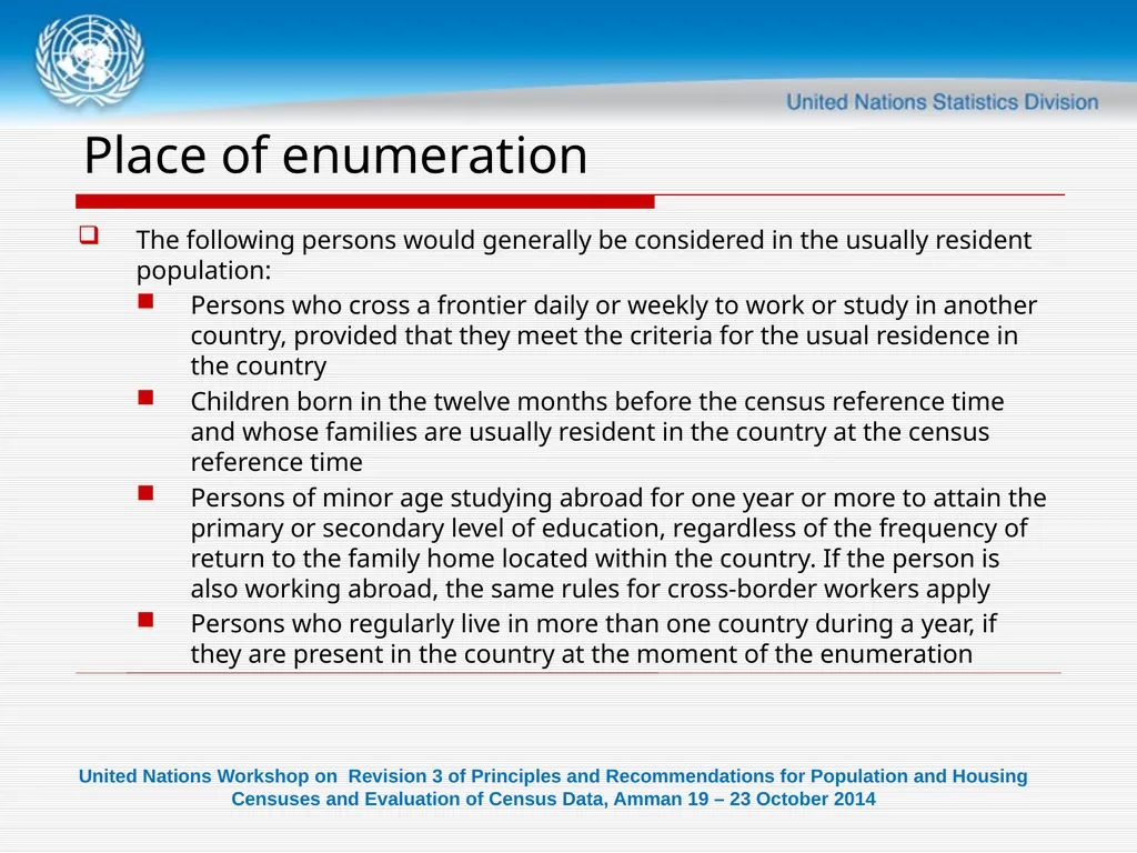 United Nations Workshop on Revision 3 of - slide 27 of 29