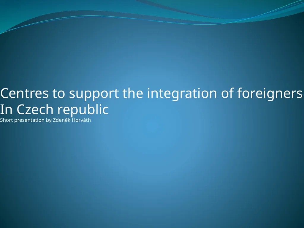 Centres to support the integration of foreigners