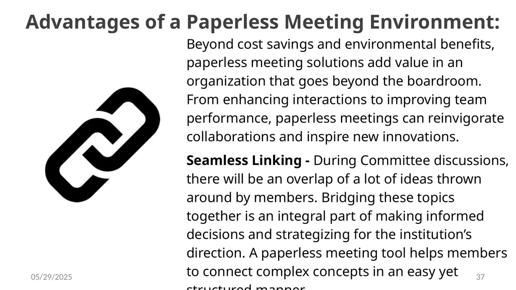 LEVERAGING ON INFORMATION AND COMMUNICATIONS - slide 37 of 53