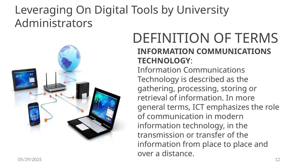 LEVERAGING ON INFORMATION AND COMMUNICATIONS - slide 12 of 53