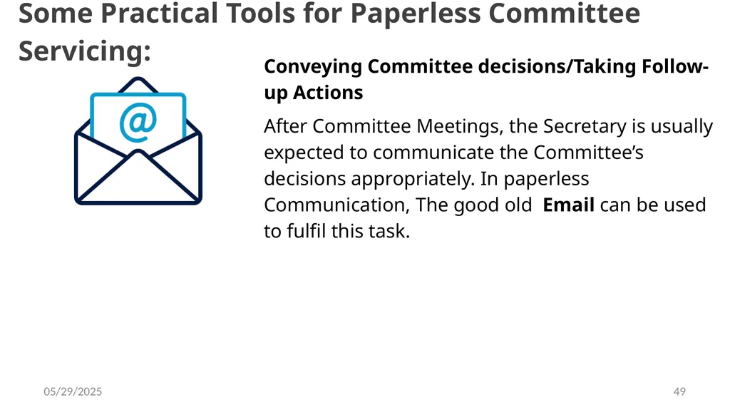 LEVERAGING ON INFORMATION AND COMMUNICATIONS - slide 49 of 53