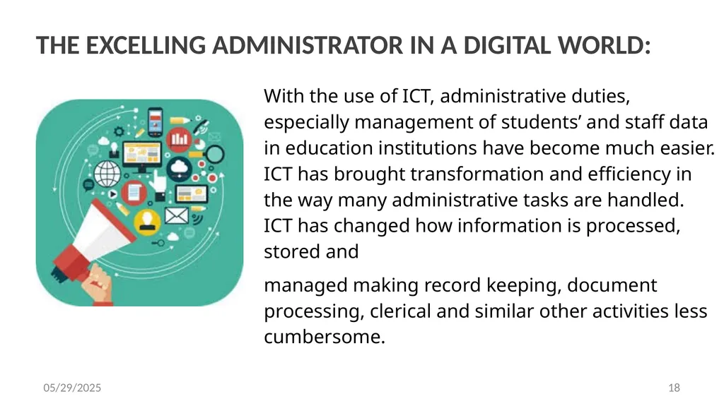 LEVERAGING ON INFORMATION AND COMMUNICATIONS - slide 18 of 53