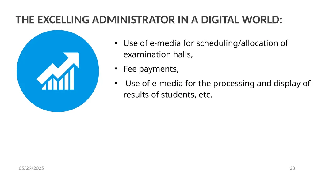 LEVERAGING ON INFORMATION AND COMMUNICATIONS - slide 23 of 53