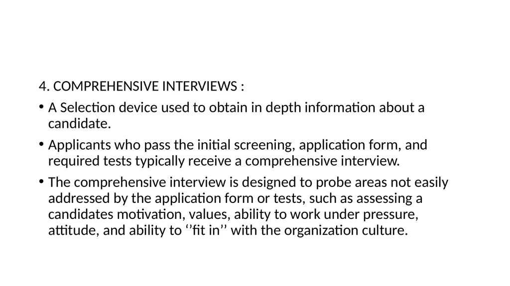 RECRUITMENT AND SELECTION Recruitment : - slide 28 of 32