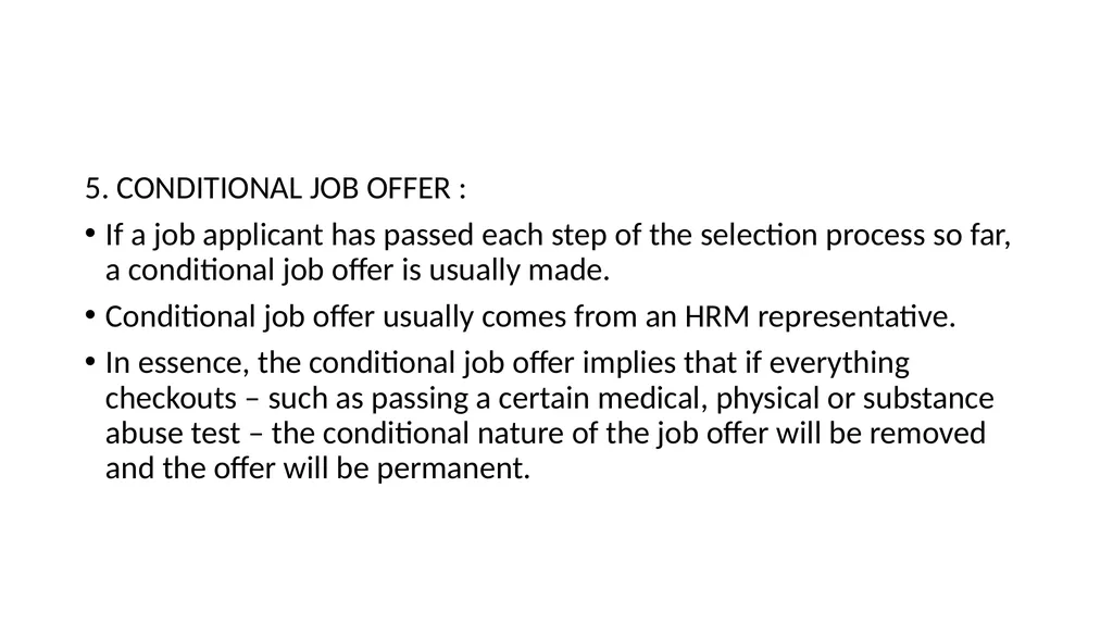 RECRUITMENT AND SELECTION Recruitment : - slide 29 of 32