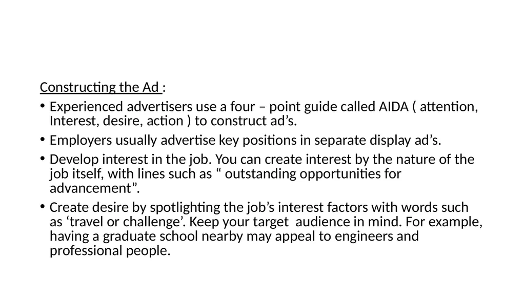 RECRUITMENT AND SELECTION Recruitment : - slide 12 of 32