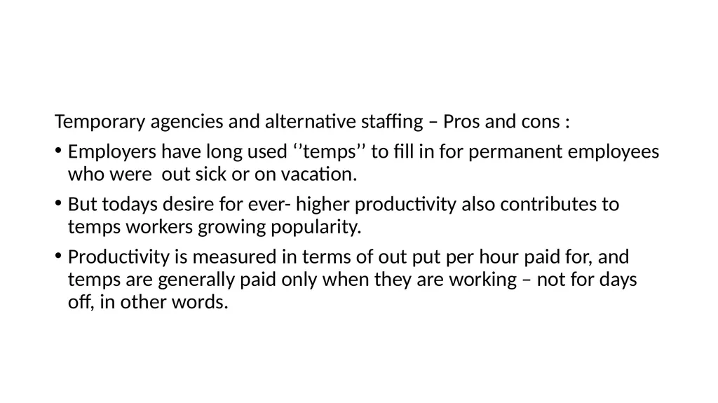 RECRUITMENT AND SELECTION Recruitment : - slide 18 of 32