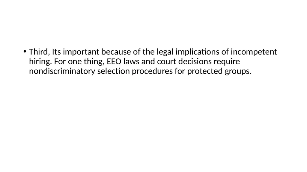 RECRUITMENT AND SELECTION Recruitment : - slide 21 of 32