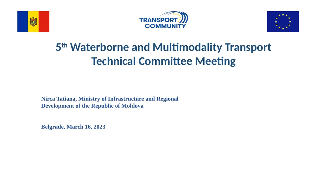 Nava 5th Waterborne and Multimodality Transport - slide 1 of 16