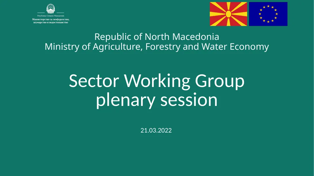 Republic of North Macedonia Ministry of