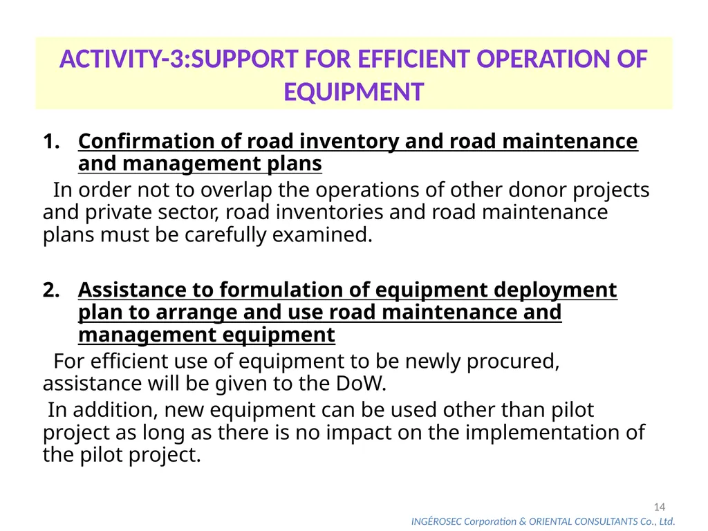 The Project for Capacity Development on Road - slide 14 of 17