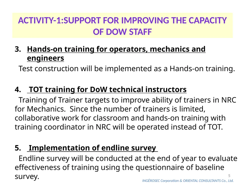 The Project for Capacity Development on Road - slide 5 of 17