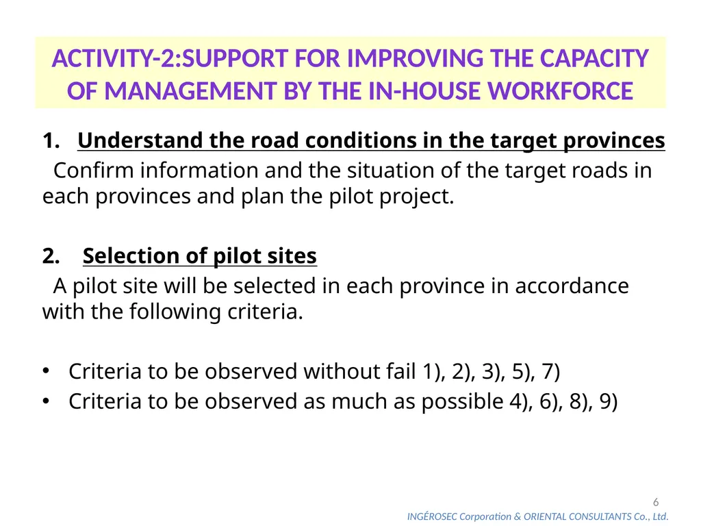 The Project for Capacity Development on Road - slide 6 of 17