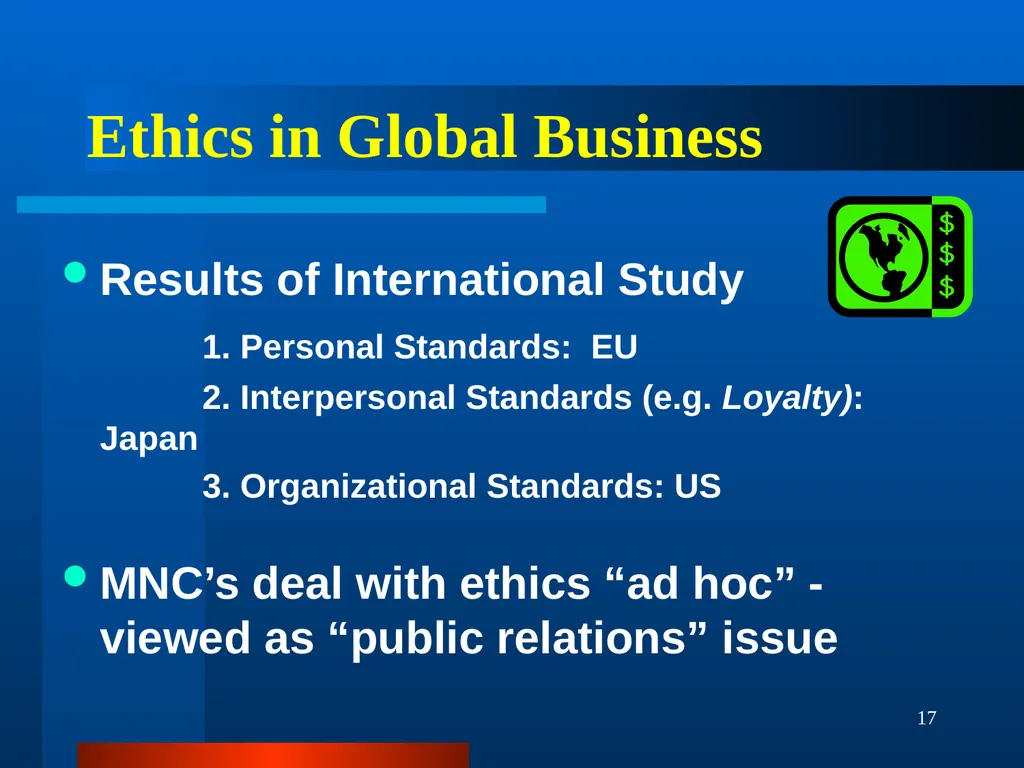 1 Business Ethics Workshop 2010 Summer - slide 17 of 18