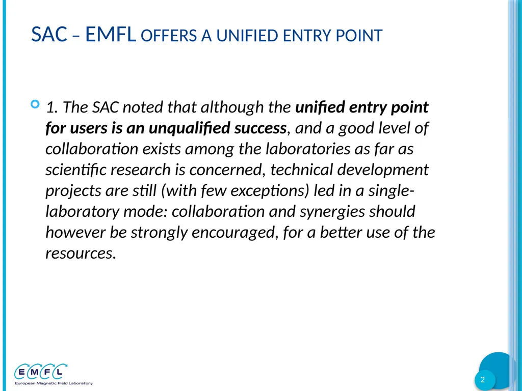 EMFL Days Arles, France 01-03 October 2018 - slide 2 of 12