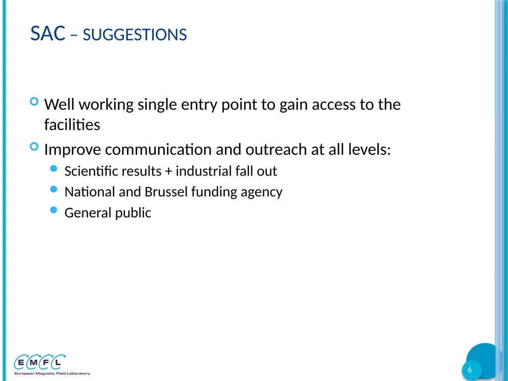 EMFL Days Arles, France 01-03 October 2018 - slide 6 of 12