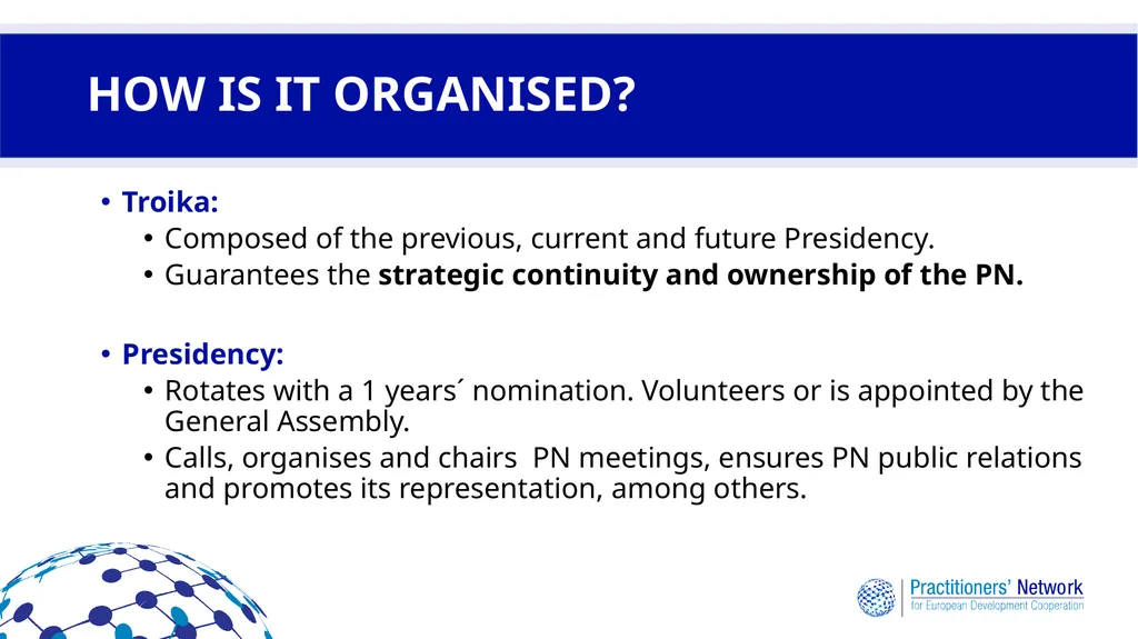 Practitioners’ Network for European Development - slide 6 of 20