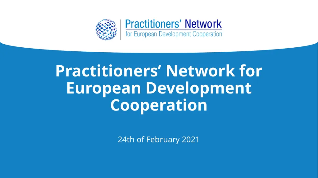 Practitioners’ Network for European Development - slide 1 of 20
