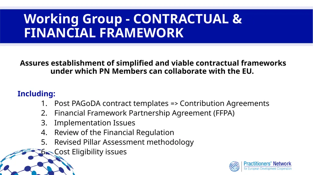 Practitioners’ Network for European Development - slide 13 of 20
