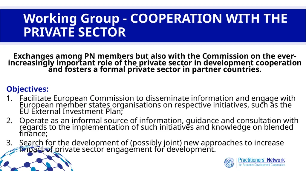 Practitioners’ Network for European Development - slide 15 of 20