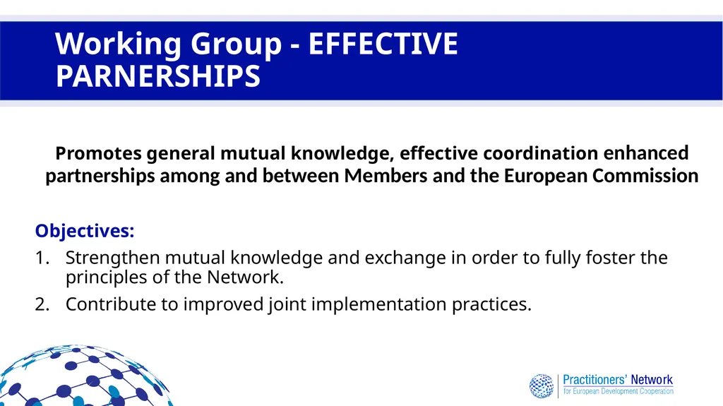 Practitioners’ Network for European Development - slide 12 of 20