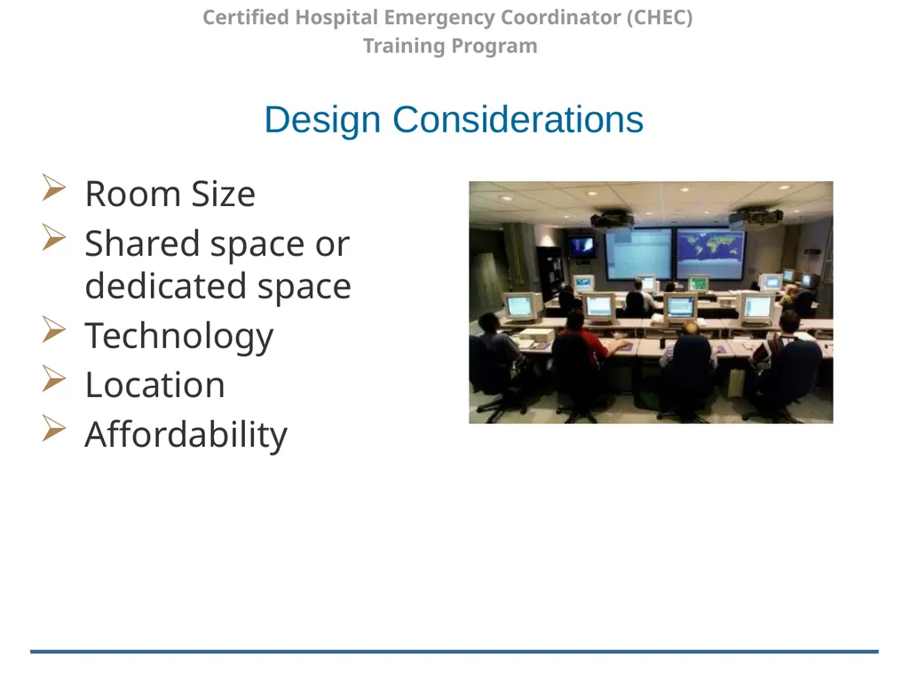 Certified Hospital Emergency Coordinator (CHEC) - slide 19 of 37