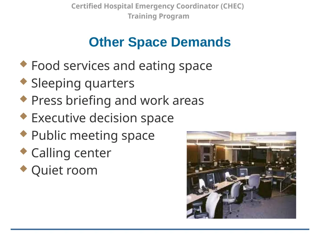 Certified Hospital Emergency Coordinator (CHEC) - slide 22 of 37