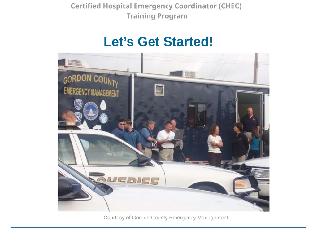 Certified Hospital Emergency Coordinator (CHEC) - slide 3 of 37