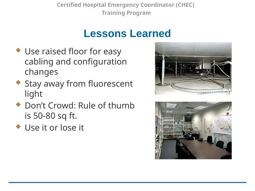 Certified Hospital Emergency Coordinator (CHEC) - slide 29 of 37