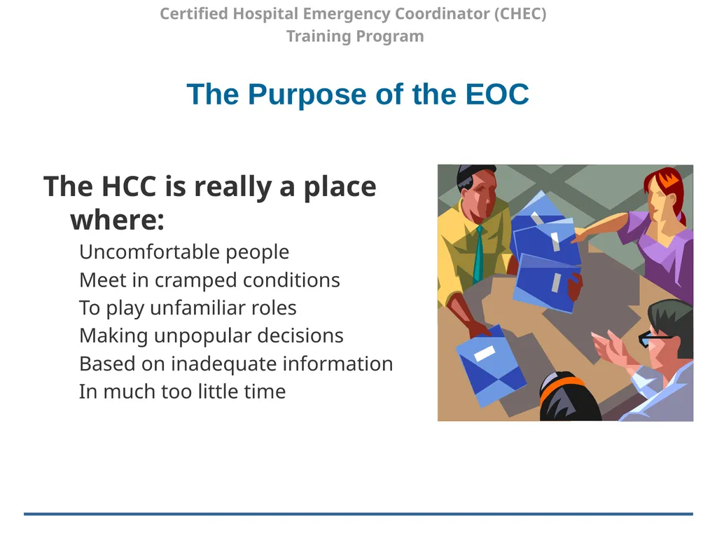 Certified Hospital Emergency Coordinator (CHEC) - slide 10 of 37