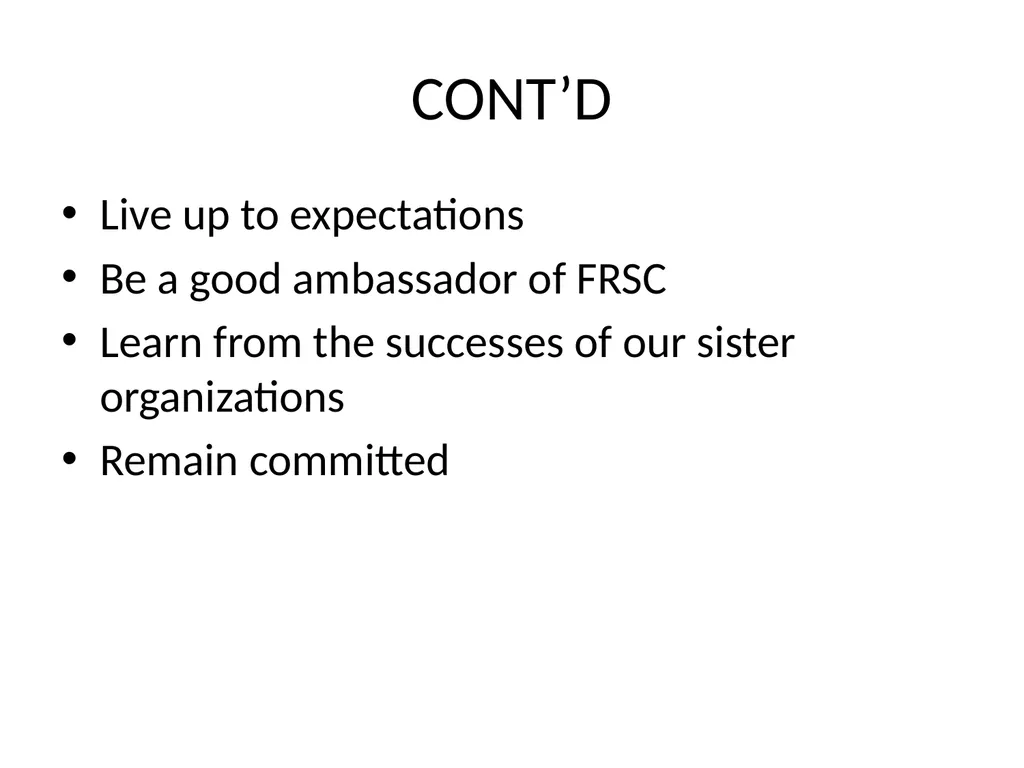 IMAGE BUILDING AND PUBLIC RELATIONS IN FRSC - slide 15 of 19