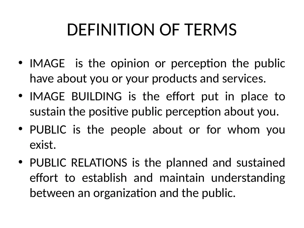 IMAGE BUILDING AND PUBLIC RELATIONS IN FRSC - slide 5 of 19