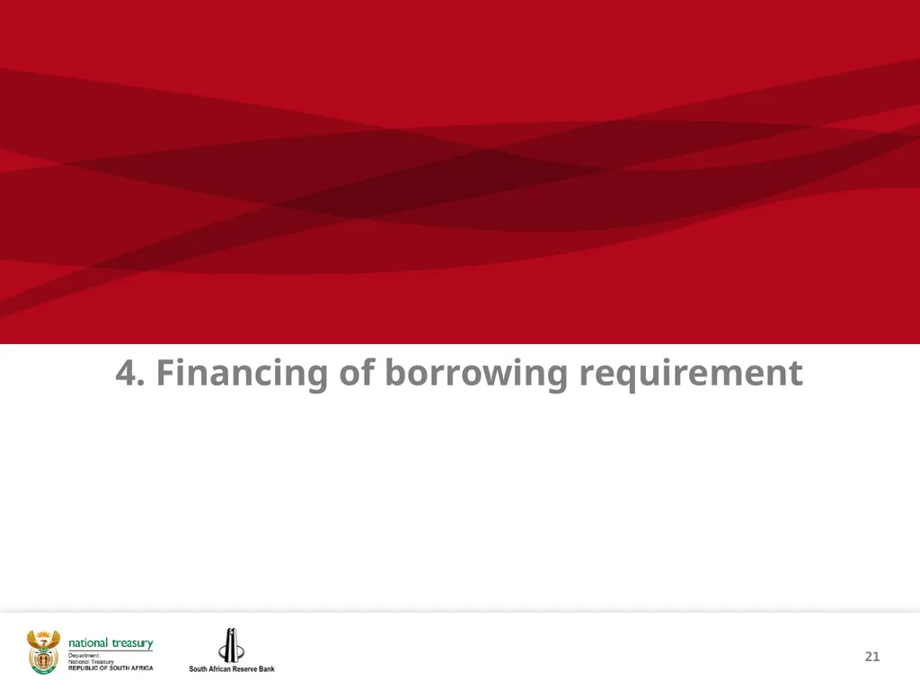 1 THE REPUBLIC OF SOUTH AFRICA Investor - slide 21 of 40