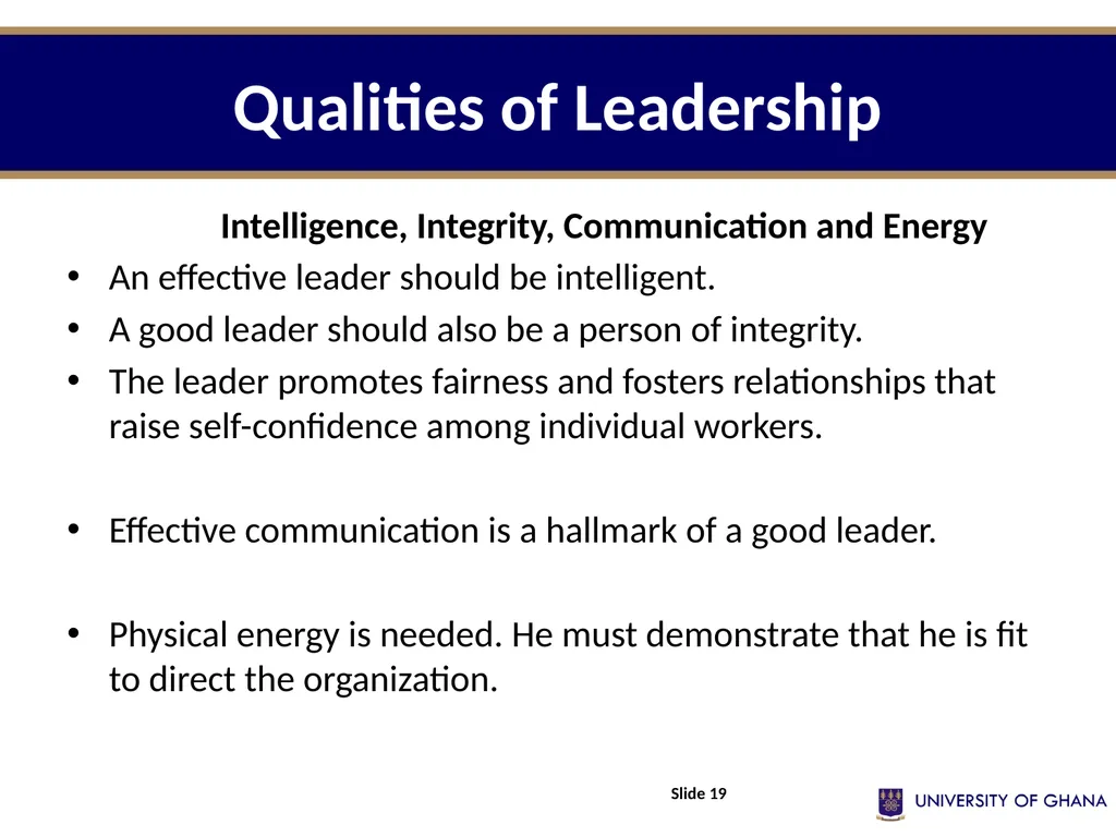 ADMINISTRATIVE LEADERSHIP (Part 3) Session Eleven - slide 19 of 24
