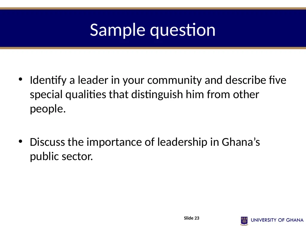 ADMINISTRATIVE LEADERSHIP (Part 3) Session Eleven - slide 23 of 24