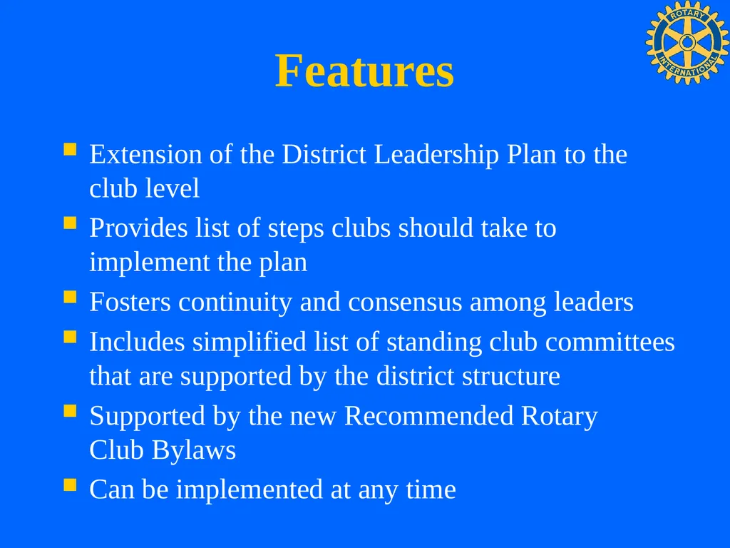 Club Leadership Plan Recommended Administrative - slide 4 of 15