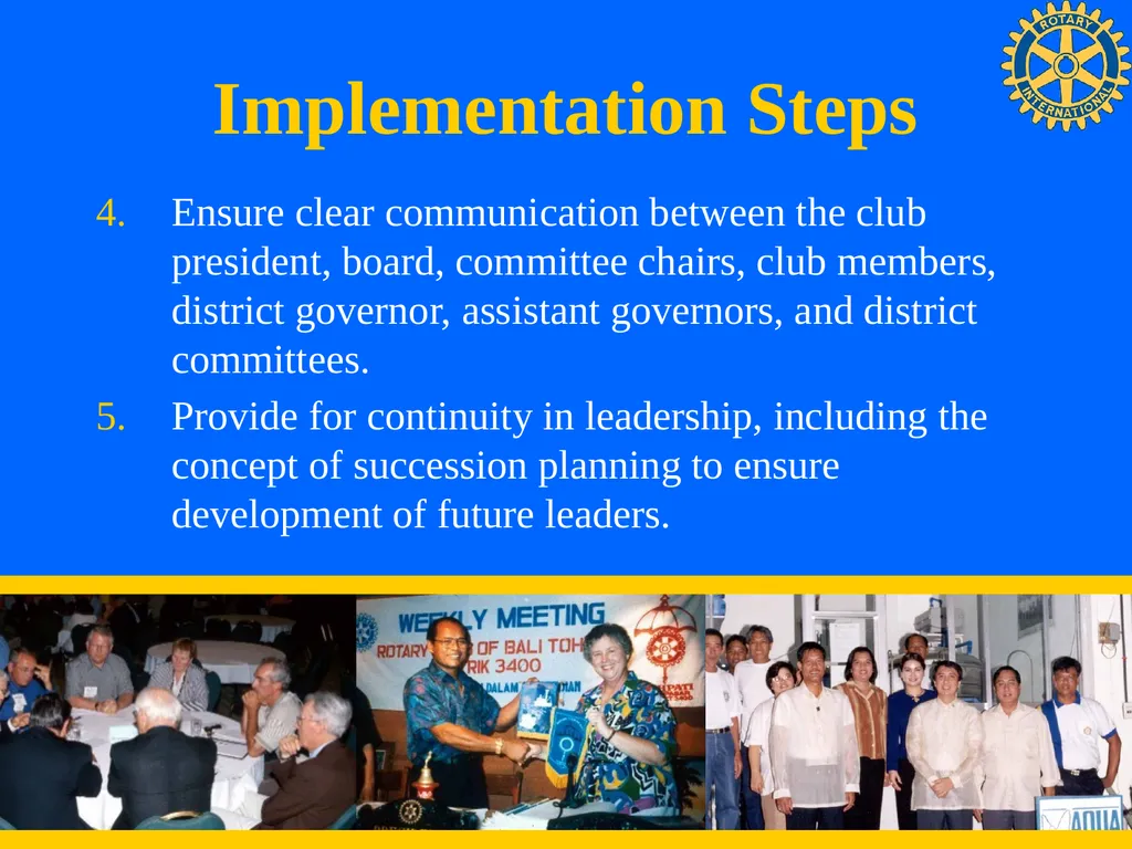 Club Leadership Plan Recommended Administrative - slide 6 of 15