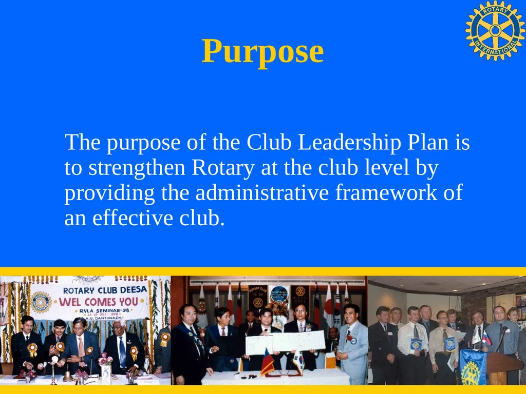 Club Leadership Plan Recommended Administrative - slide 2 of 15