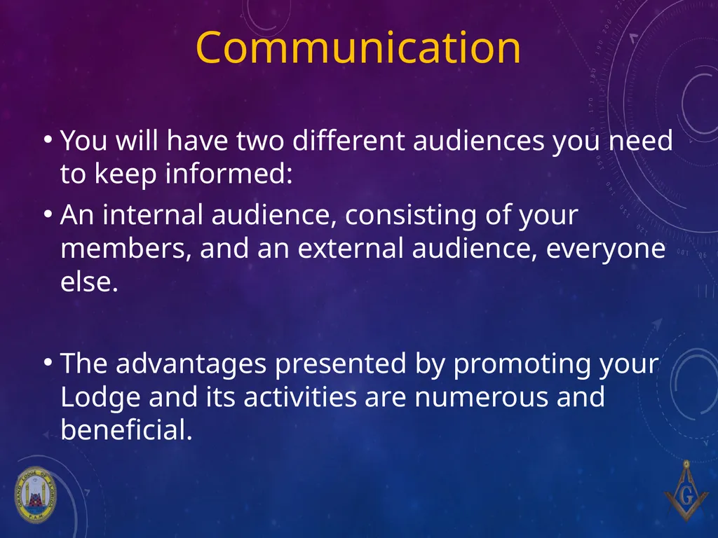 Masonic Leadership Training 8. Communication - slide 3 of 19