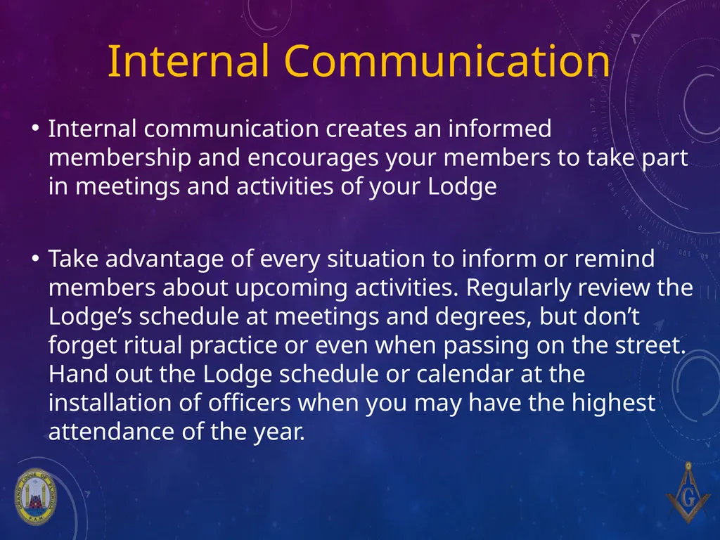 Masonic Leadership Training 8. Communication - slide 11 of 19
