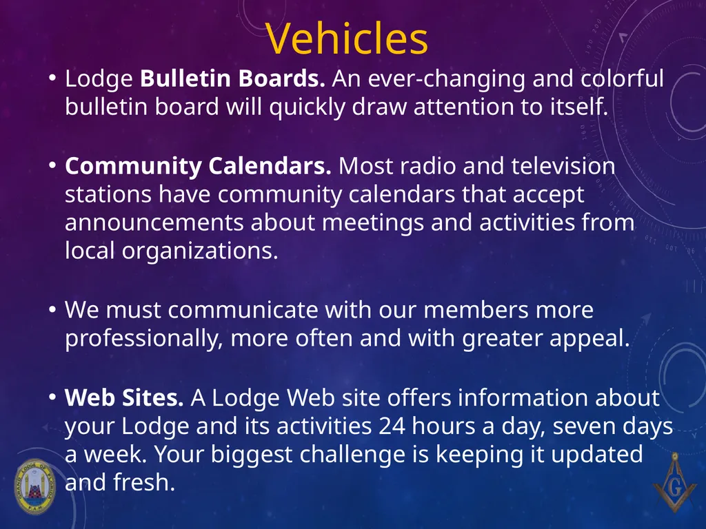 Masonic Leadership Training 8. Communication - slide 15 of 19