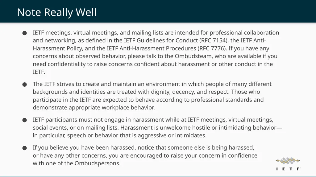 IETF OAuth WG Virtual Interims (2024/5) Area - slide 3 of 4