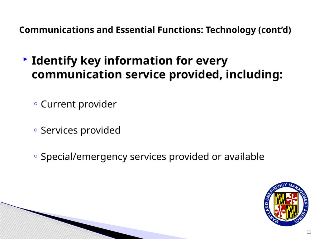 CPP COOP Communication and Notification Processes - slide 11 of 31