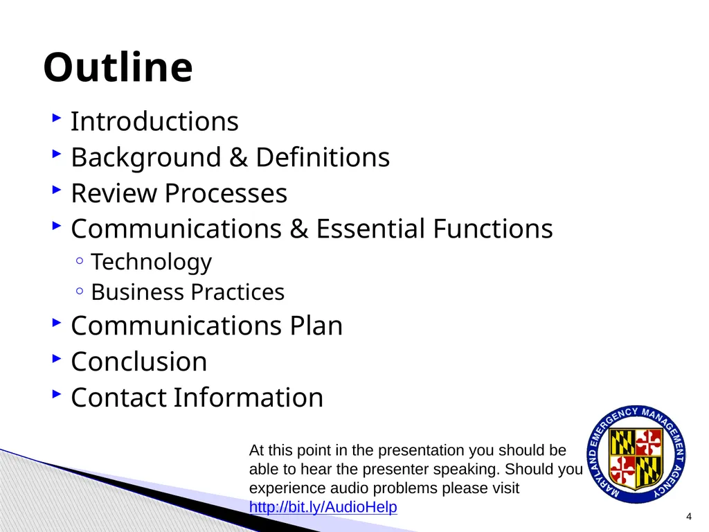 CPP COOP Communication and Notification Processes - slide 4 of 31