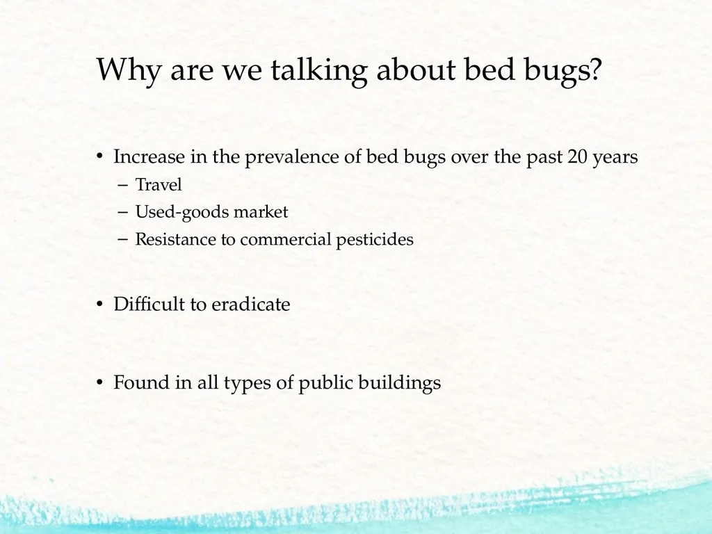 Bed Bug Training for Library Staff Jenny Pierce - slide 2 of 10