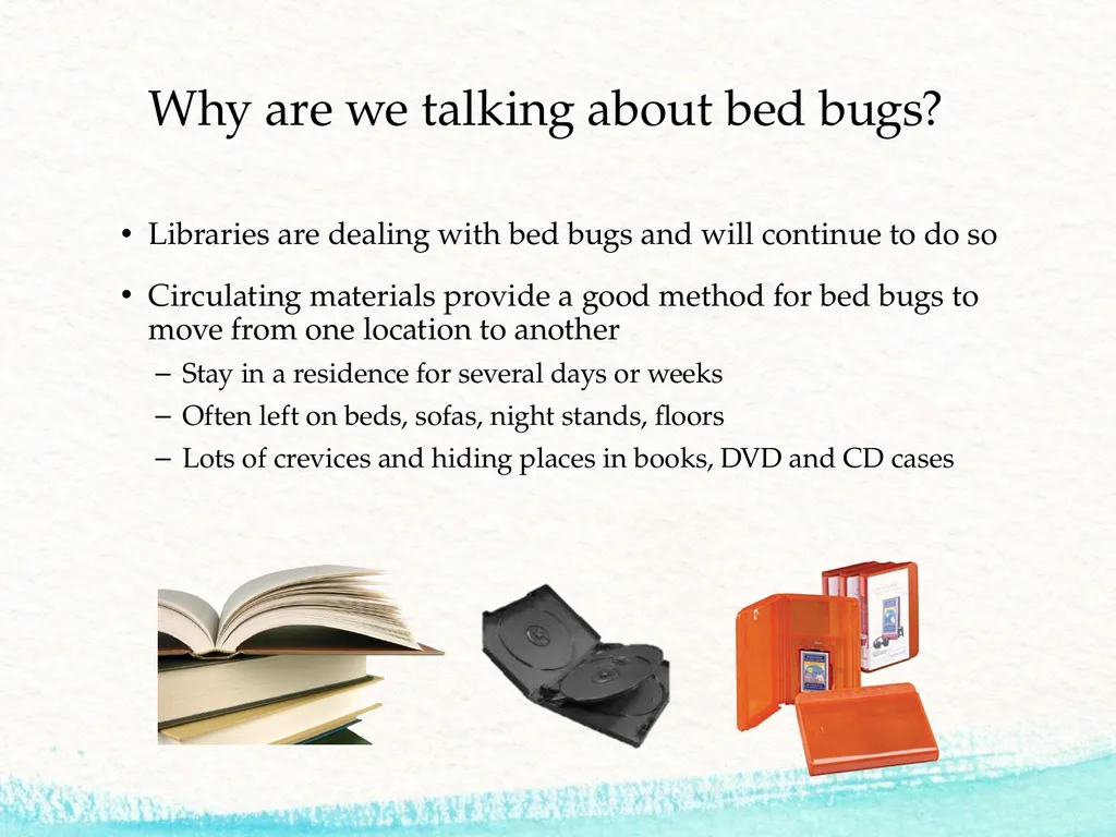 Bed Bug Training for Library Staff Jenny Pierce - slide 3 of 10