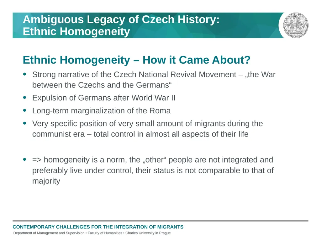 Current Challenges in the Integration of Migrants - slide 3 of 15