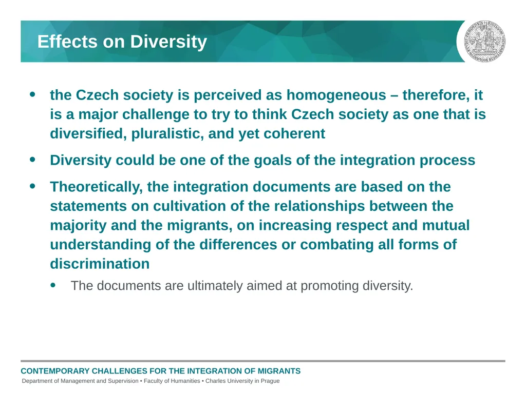 Current Challenges in the Integration of Migrants - slide 12 of 15