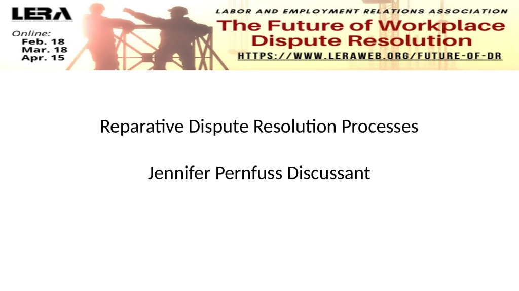 Designing Dispute Resolution Processes to More - slide 12 of 16