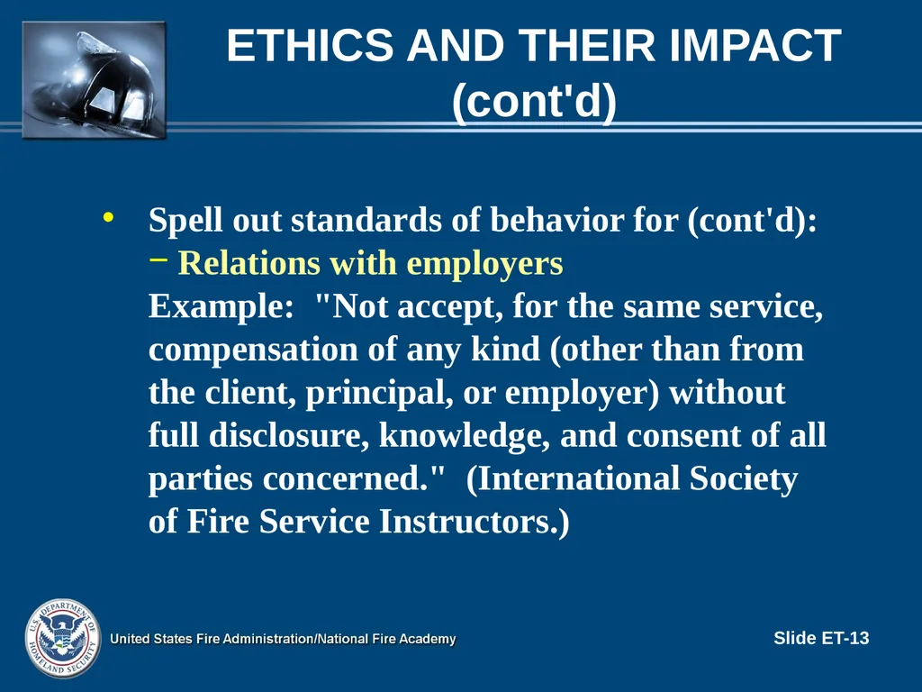 LEADERSHIP II FOR FIRE AND EMS: STRATEGIES FOR - slide 13 of 37